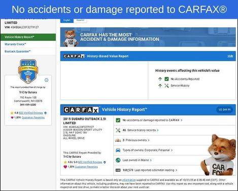 2015 Subaru Outback 2.5i Limited