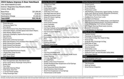 2023 Subaru Impreza Base