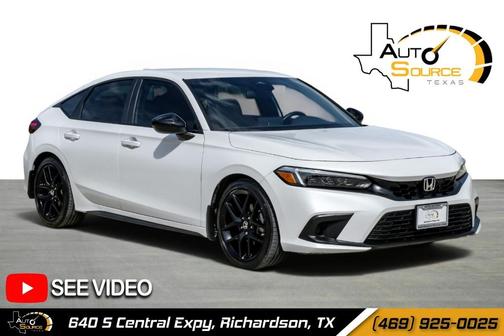 Platinum White Pearl 2024 Honda Civic Sport