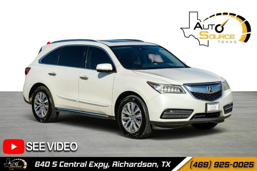 White Diamond Pearl 2016 Acura MDX 3.5L
