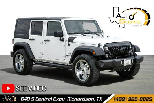 Bright White Clearcoat 2018 Jeep Wrangler JK Unlimited Sport