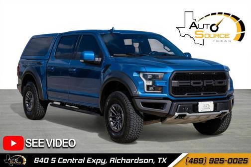 Ford Performance Blue Metallic 2019 Ford F-150 Raptor