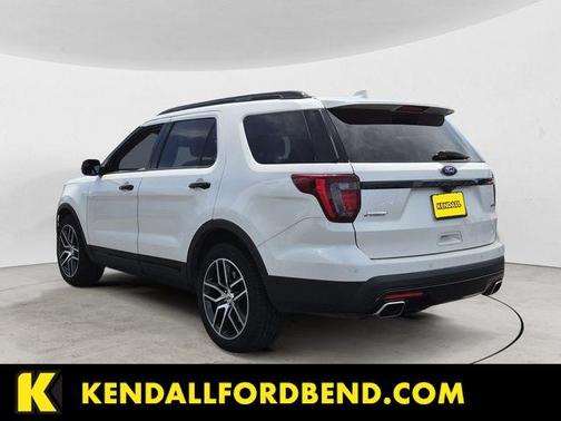 White Platinum Clearcoat Metallic 2017 Ford Explorer sport
