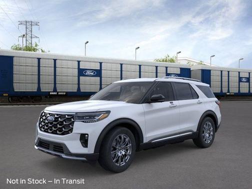 White 2026 Ford Explorer Platinum
