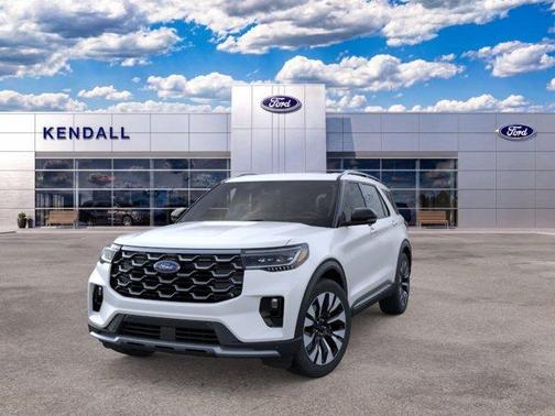 White Metallic 2026 Ford Explorer Platinum