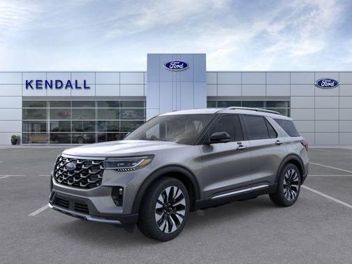 Gray Metallic 2026 Ford Explorer Platinum