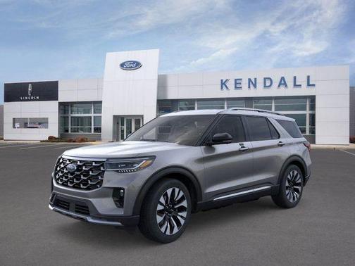 Gray Metallic 2026 Ford Explorer Platinum