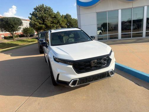 Platinum White 2024 Honda CR-V Hybrid Sport Touring AWD