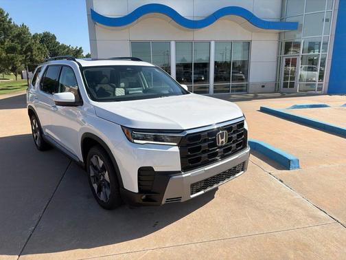 Platinum White 2026 Honda Pilot Elite