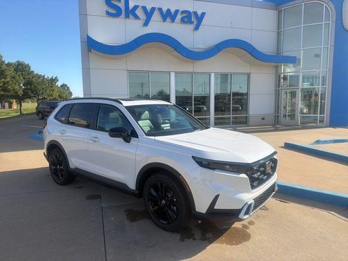 Platinum White Pearl 2026 Honda CR-V Hybrid Sport Touring AWD