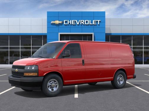 Red 2026 Chevrolet Express 2500 Work Van