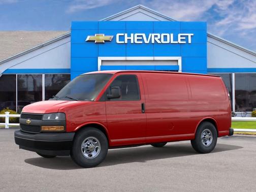 Red 2026 Chevrolet Express 2500 Work Van