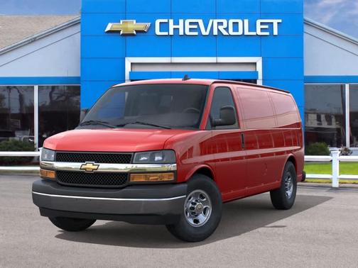 Red 2026 Chevrolet Express 2500 Work Van