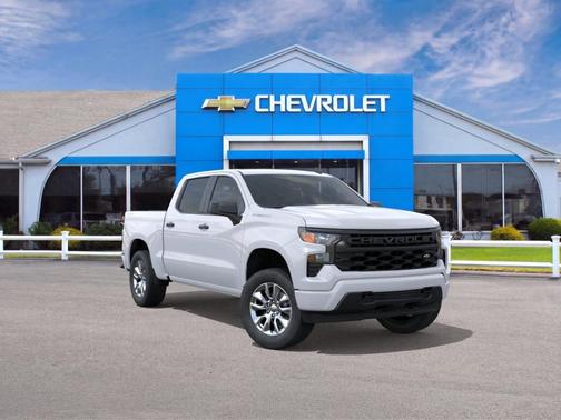 Summit White 2026 Chevrolet Silverado 1500 Custom