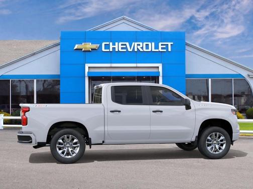 Summit White 2026 Chevrolet Silverado 1500 Custom
