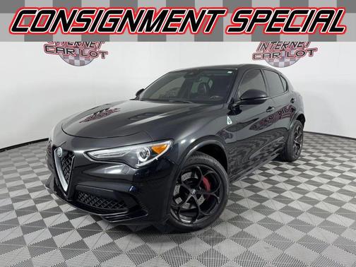 Black 2018 Alfa Romeo Stelvio Ti Sport