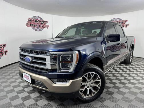 Blue 2021 Ford F-150 King Ranch Pickup 4D 6 1/2 ft