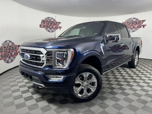 Blue 2023 Ford F-150 Platinum Pickup 4D 5 1/2 ft