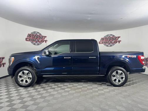 Blue 2023 Ford F-150 Platinum Pickup 4D 5 1/2 ft