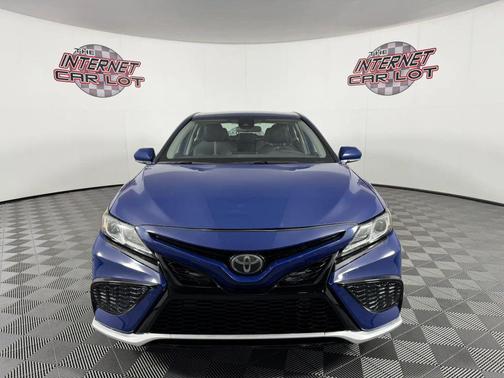 Blue 2023 Toyota Camry Hybrid SE