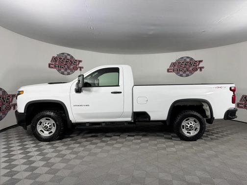 White 2021 Chevrolet Silverado 2500 Work Truck Pickup 2D 8 ft