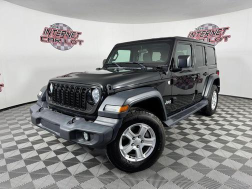 Black 2018 Jeep Wrangler Unlimited Sport S
