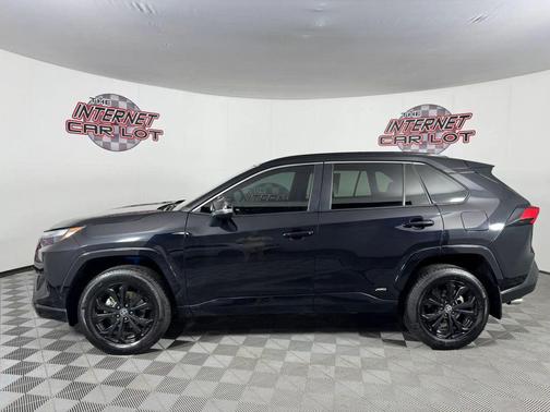 Black 2022 Toyota RAV4 Hybrid SE