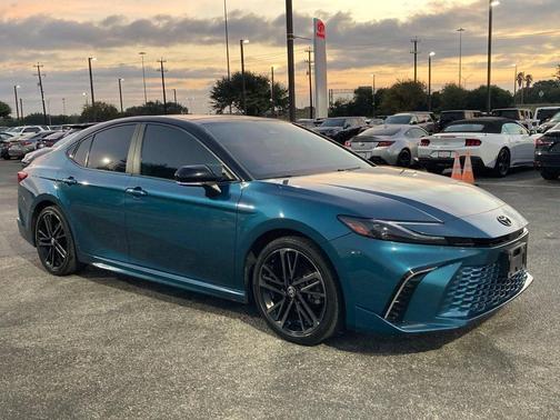 Midnight Black Metallic 2025 Toyota Camry XSE