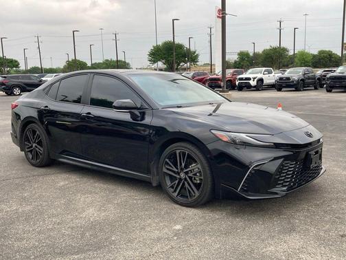 Midnight Black Metallic 2025 Toyota Camry XSE