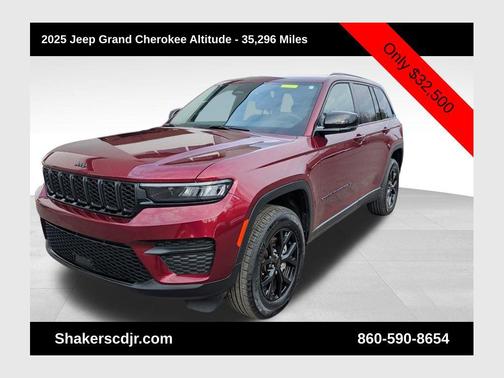 Velvet Red Pearlcoat 2025 Jeep Grand Cherokee Altitude
