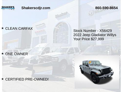 2022 Jeep Gladiator Willys 4x4