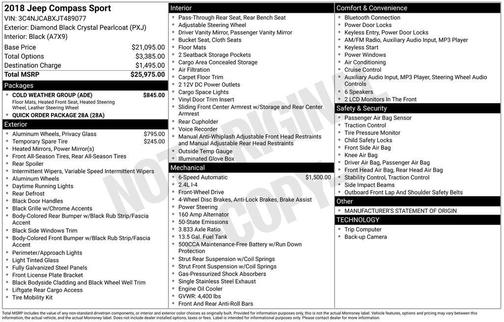 2018 Jeep Compass Sport