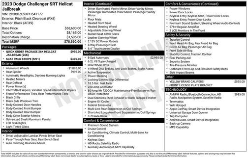 2023 Dodge Challenger SRT Hellcat