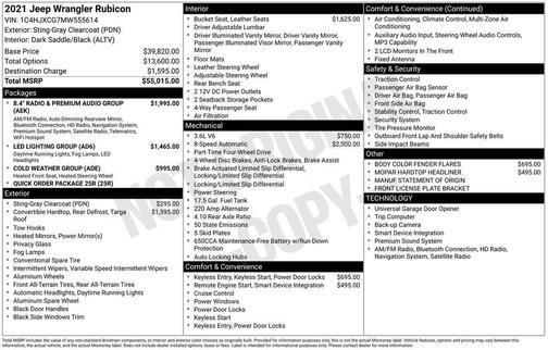 2021 Jeep Wrangler Rubicon