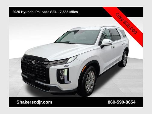 Hyper White 2025 Hyundai PALISADE SEL