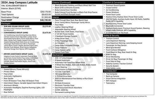 Red 2024 Jeep Compass Latitude