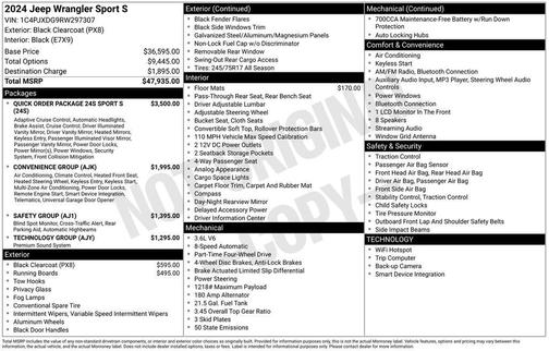 2024 Jeep Wrangler Sport S