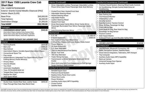 2017 RAM 1500 Laramie