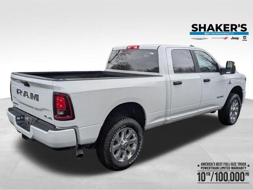 Bright White Clearcoat 2026 RAM 2500 Big Horn Crew Cab 4x4 6'4' Box