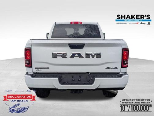 Bright White Clearcoat 2026 RAM 2500 Big Horn Crew Cab 4x4 6'4' Box