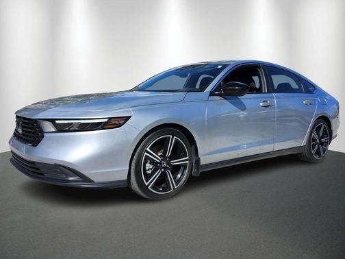 Solar Silver Metallic 2025 Honda Accord Hybrid Sport