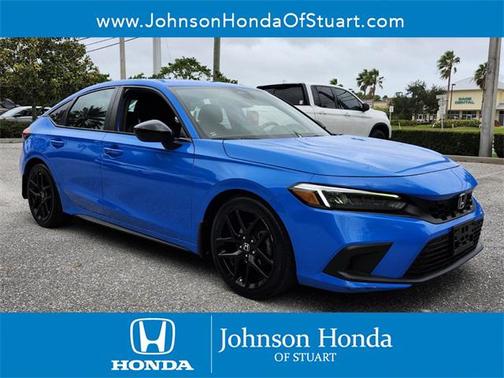 Boost Blue Pearl 2022 Honda Civic Sport