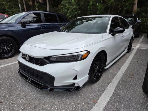 Platinum White Pearl 2025 Honda Civic Sport
