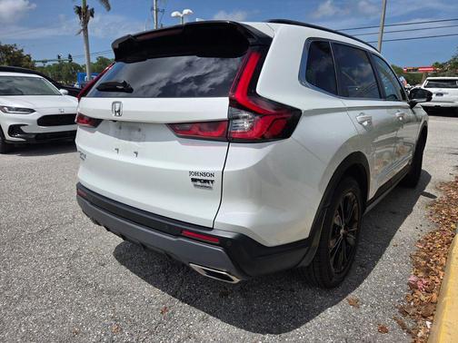 Platinum White Pearl 2025 Honda CR-V Hybrid Sport Touring AWD