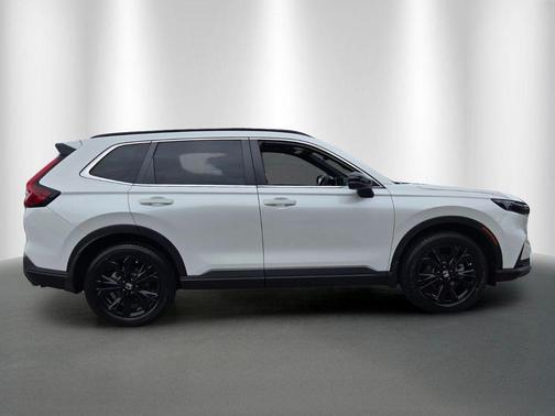 Platinum White Pearl 2025 Honda CR-V Hybrid Sport Touring AWD
