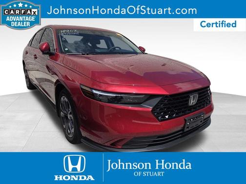 Radiant Red Metallic 2024 Honda Accord EX