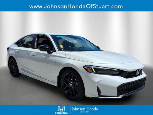 Platinum White Pearl 2026 Honda Civic Sport