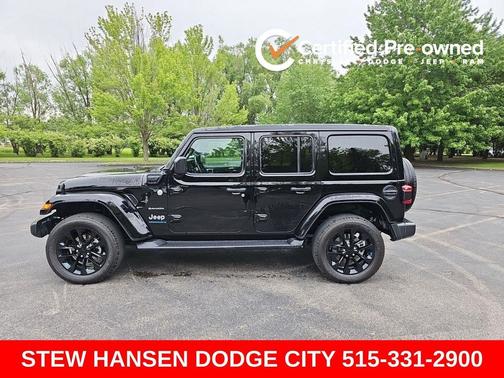 Black Clearcoat 2023 Jeep Wrangler 4xe Sahara