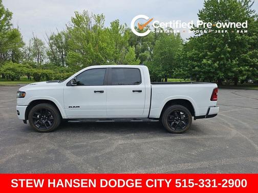 Bright White Clearcoat 2025 RAM 1500 Laramie