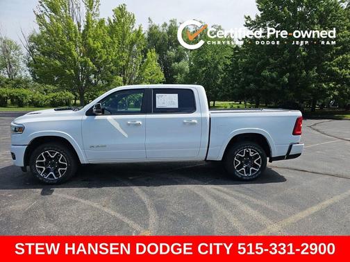 Bright White Clearcoat 2025 RAM 1500 Laramie